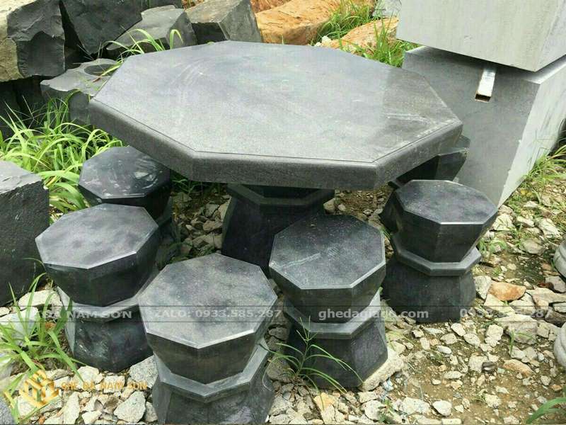 bộ bàn ghế đá tự nhiên 1