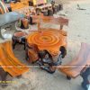 Bộ bàn ghế xi măng giả gỗ