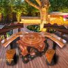 Mẫu bàn ghế đá giả gỗ