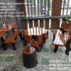 Bàn ghế xi măng giả gốc cây