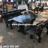 Bàn ghế xi măng sơn đen